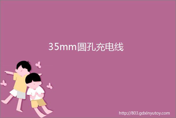 35mm圆孔充电线